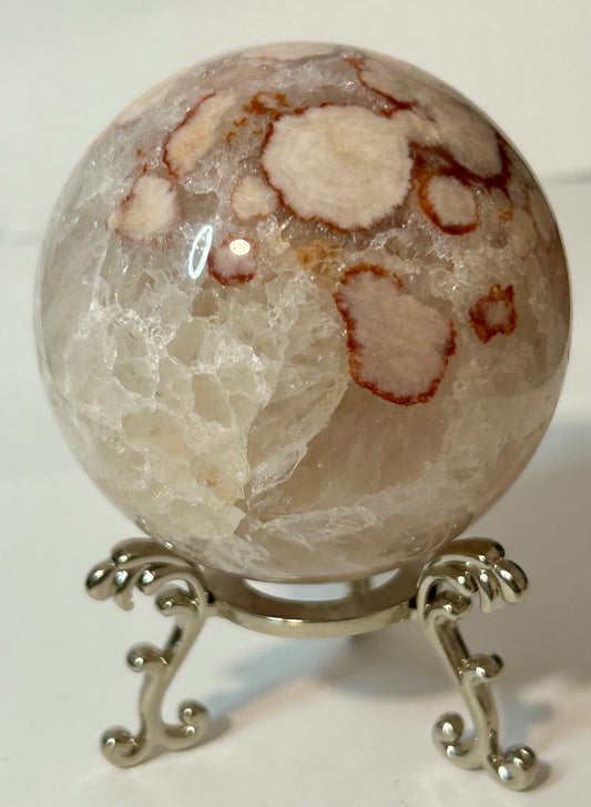 Flower Agate Sphere